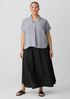 Washed Organic Cotton Poplin A-Line Skirt