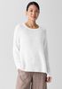 Organic Linen Cotton Slub Crew Neck Top