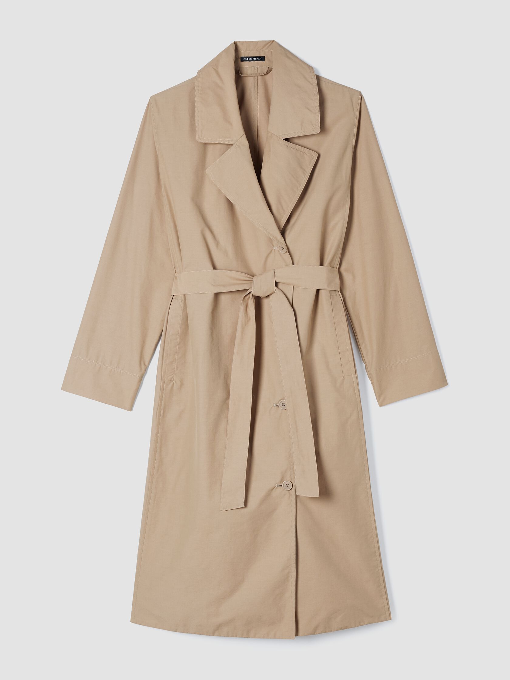 Light Cotton Nylon Trench Coat