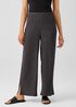 Woven Pliss&eacute; Wide-Leg Pant