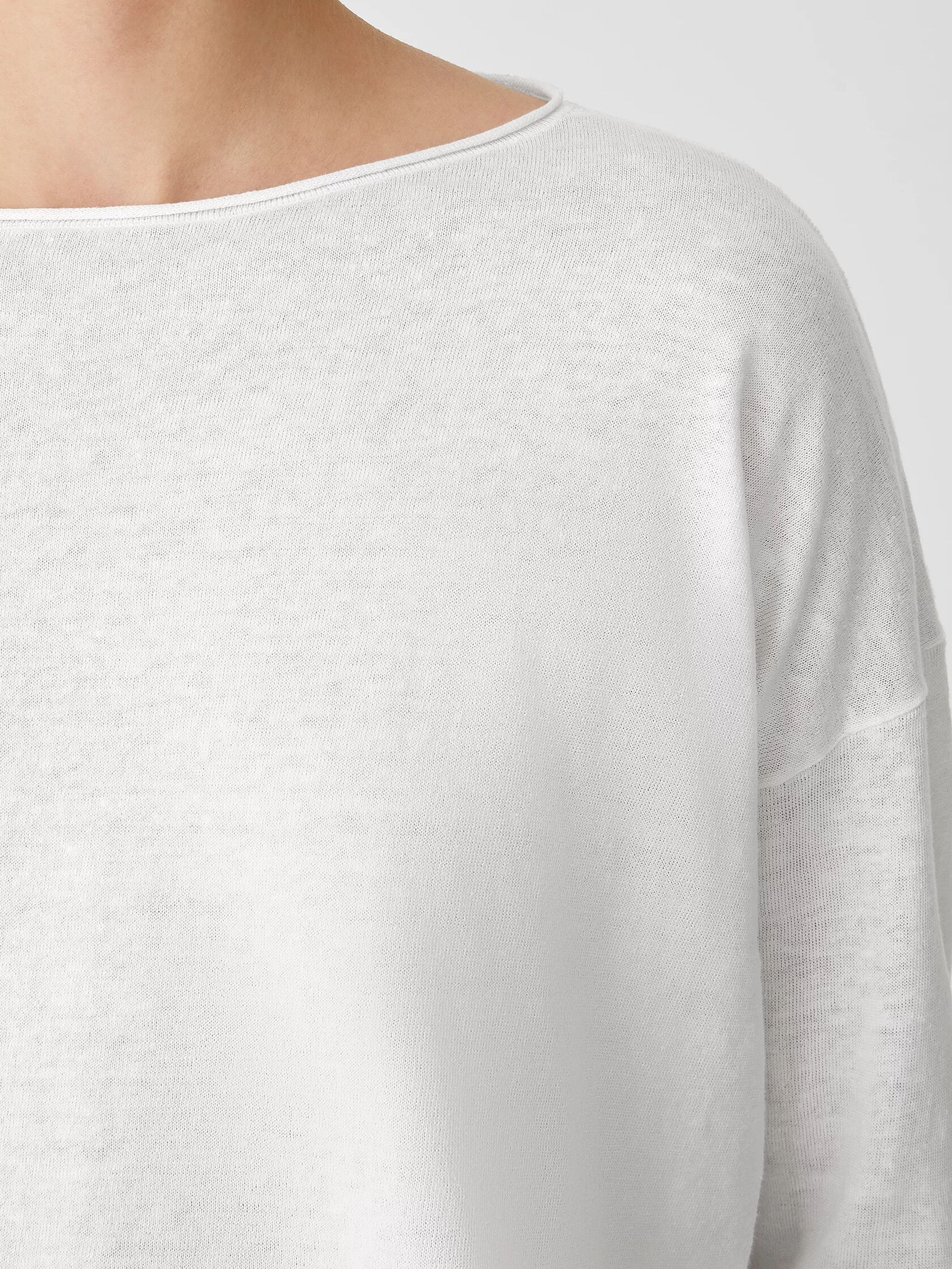 Organic Linen Cotton Jersey Box-Top