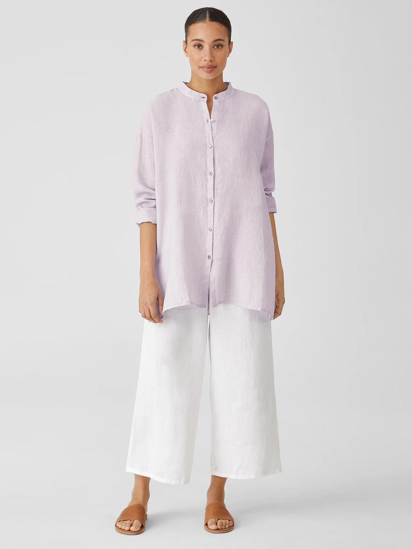 Garment-Dyed Organic Handkerchief Linen&nbsp;Shirt