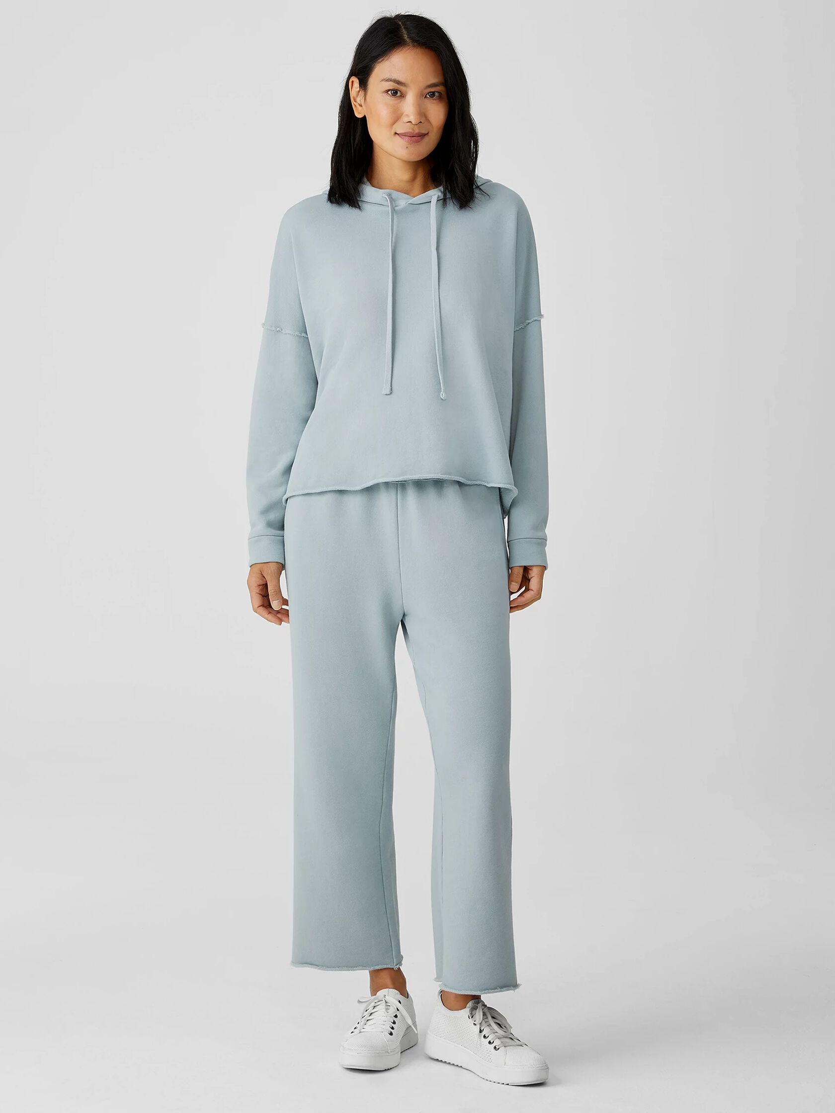 Organic Cotton French Terry Straight Pant