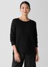 Organic Linen Cotton Slub Crew Neck Top