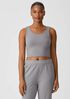 Pima Cotton Stretch Jersey Cropped Tank