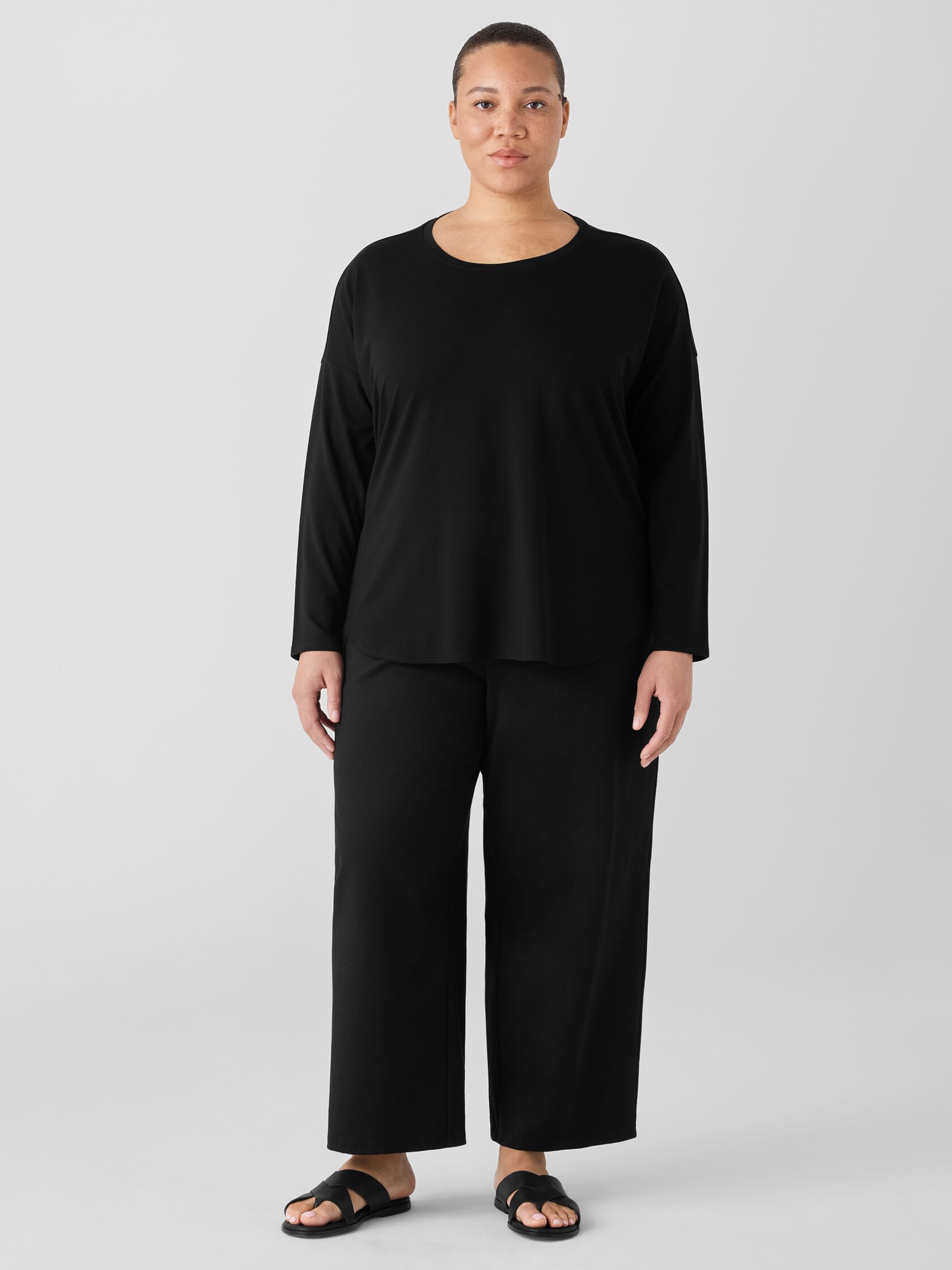 Fine Jersey Round Neck Top