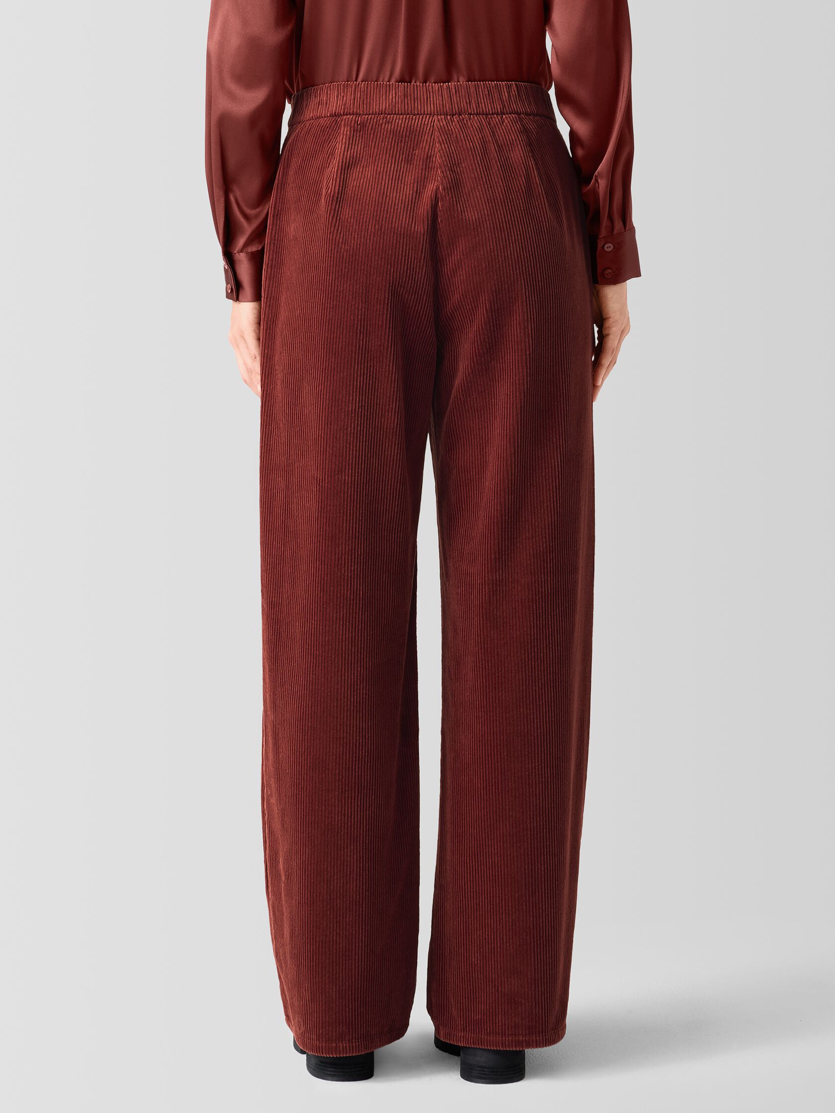 Organic Cotton Corduroy Wide-Leg Pant