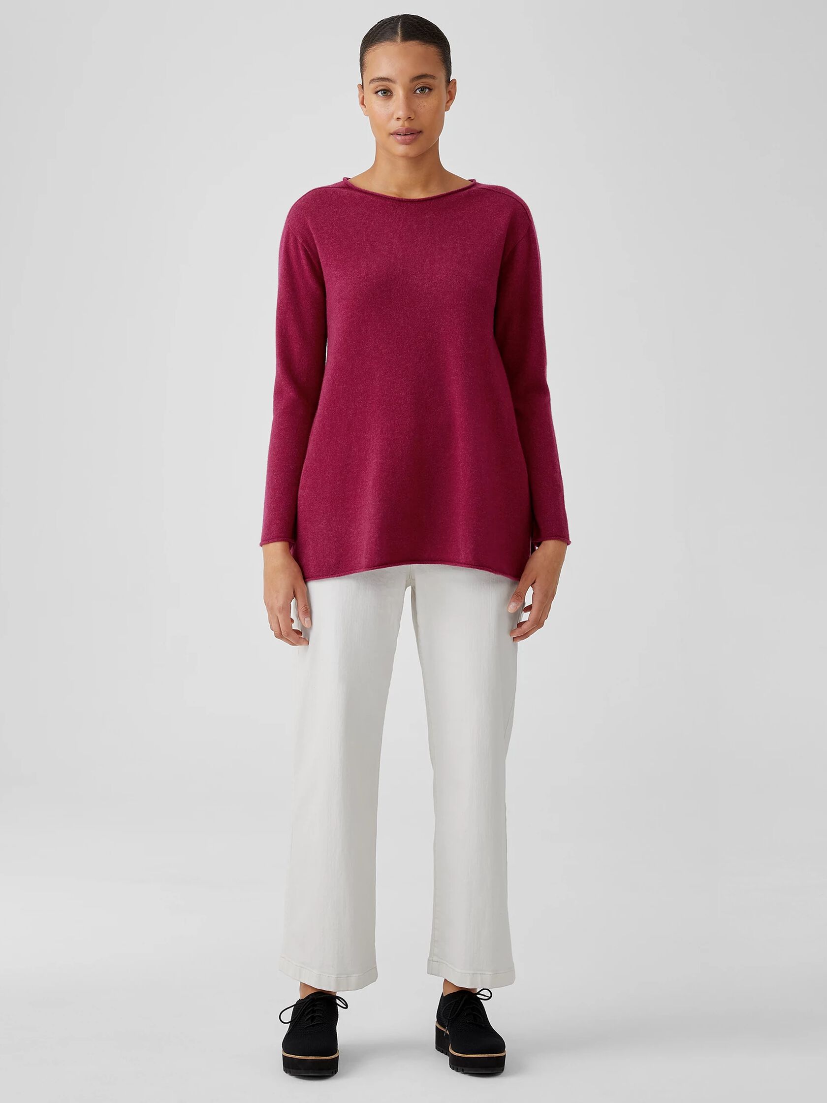 Italian Cashmere Crew Neck Top