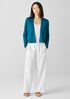 Organic Linen Cotton Cropped Cardigan