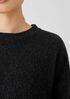 Boucle Wool Knit Crew Neck Box-Top