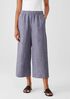 Washed Organic Linen Delave Wide-Leg Pant