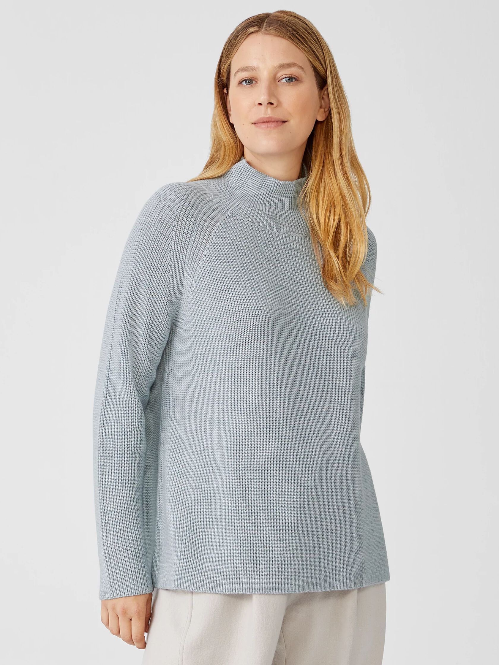 Merino Turtleneck Top in Responsible Wool