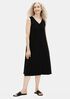 Viscose Jersey V-Neck Flare Dress