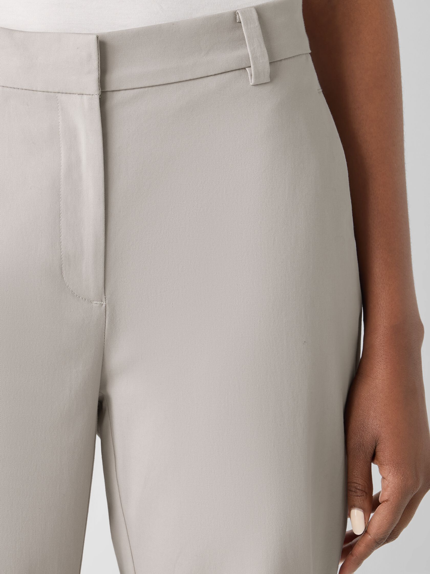 Stretch Cotton Twill&nbsp;Tapered Trouser Pant