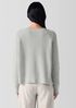Cotton and Recycled Cashmere Thermal Crew Neck Top