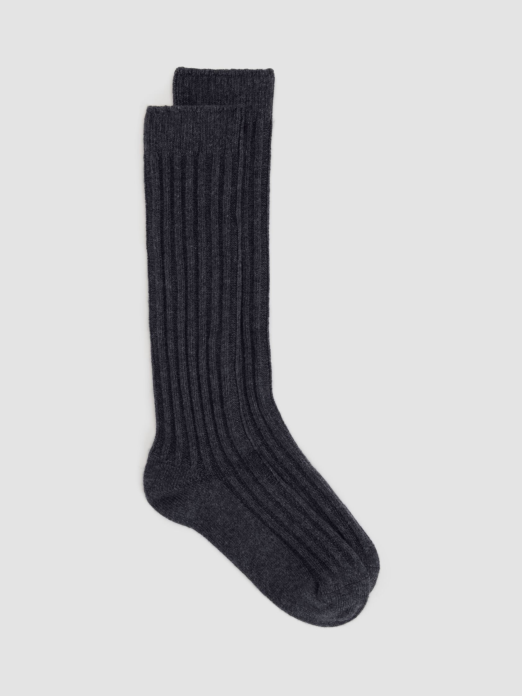 Recycled Nylon Blend Ribbed Slouch Sock