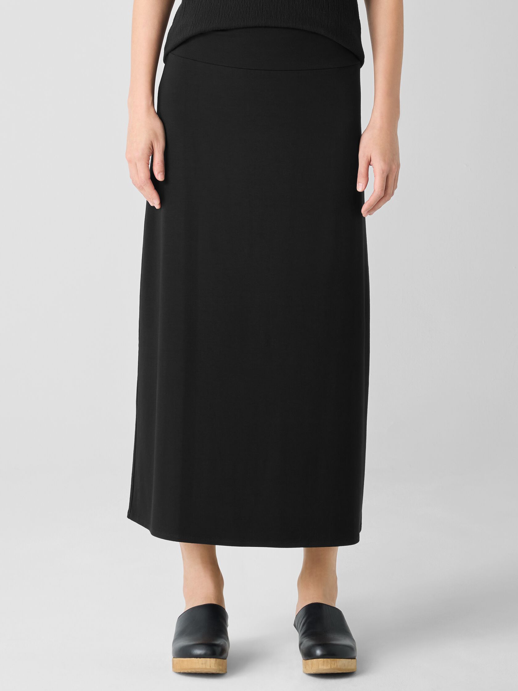 Stretch Jersey Knit&nbsp;A-Line Skirt