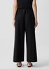 Washed Organic Cotton Poplin Wide-Leg Pant