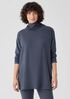 Cozy Brushed Terry Hug Funnel Neck Long Top
