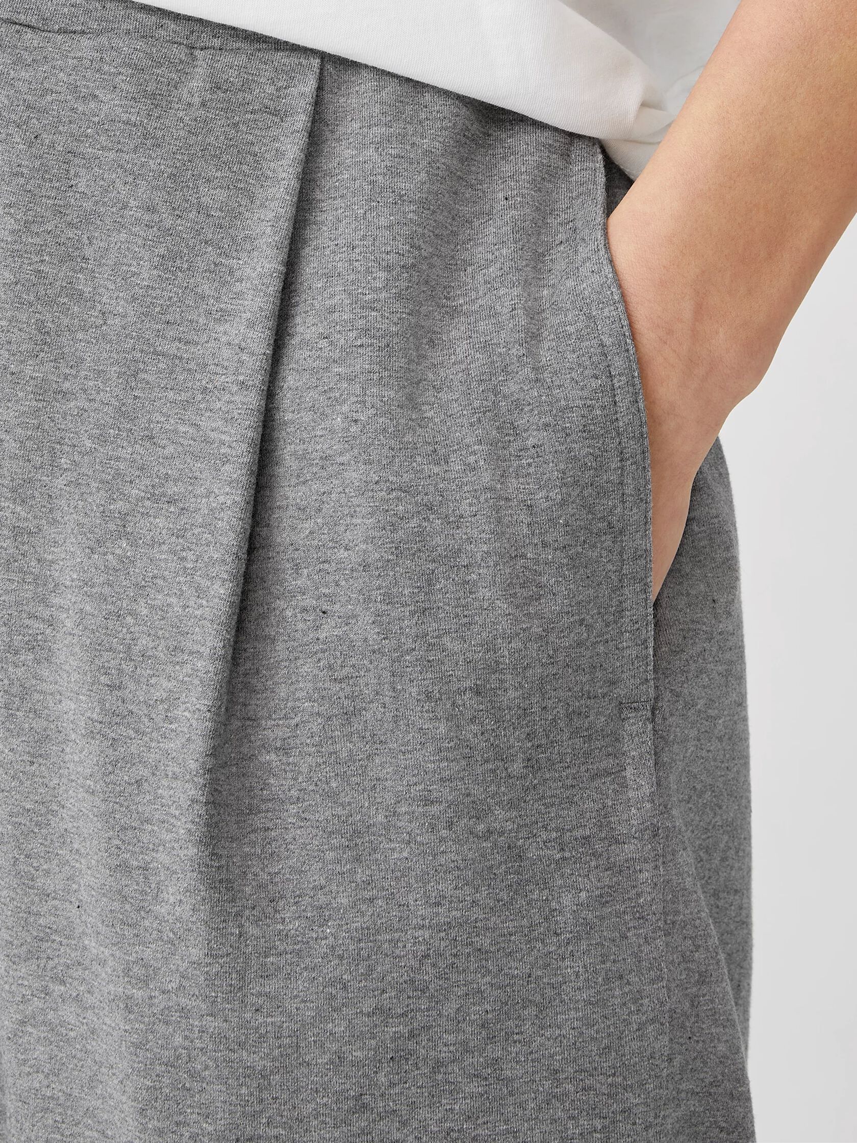 Heathered Organic Cotton High-Waisted Pant