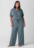 Organic Cotton Interlock Wide-Leg Sleep Pant