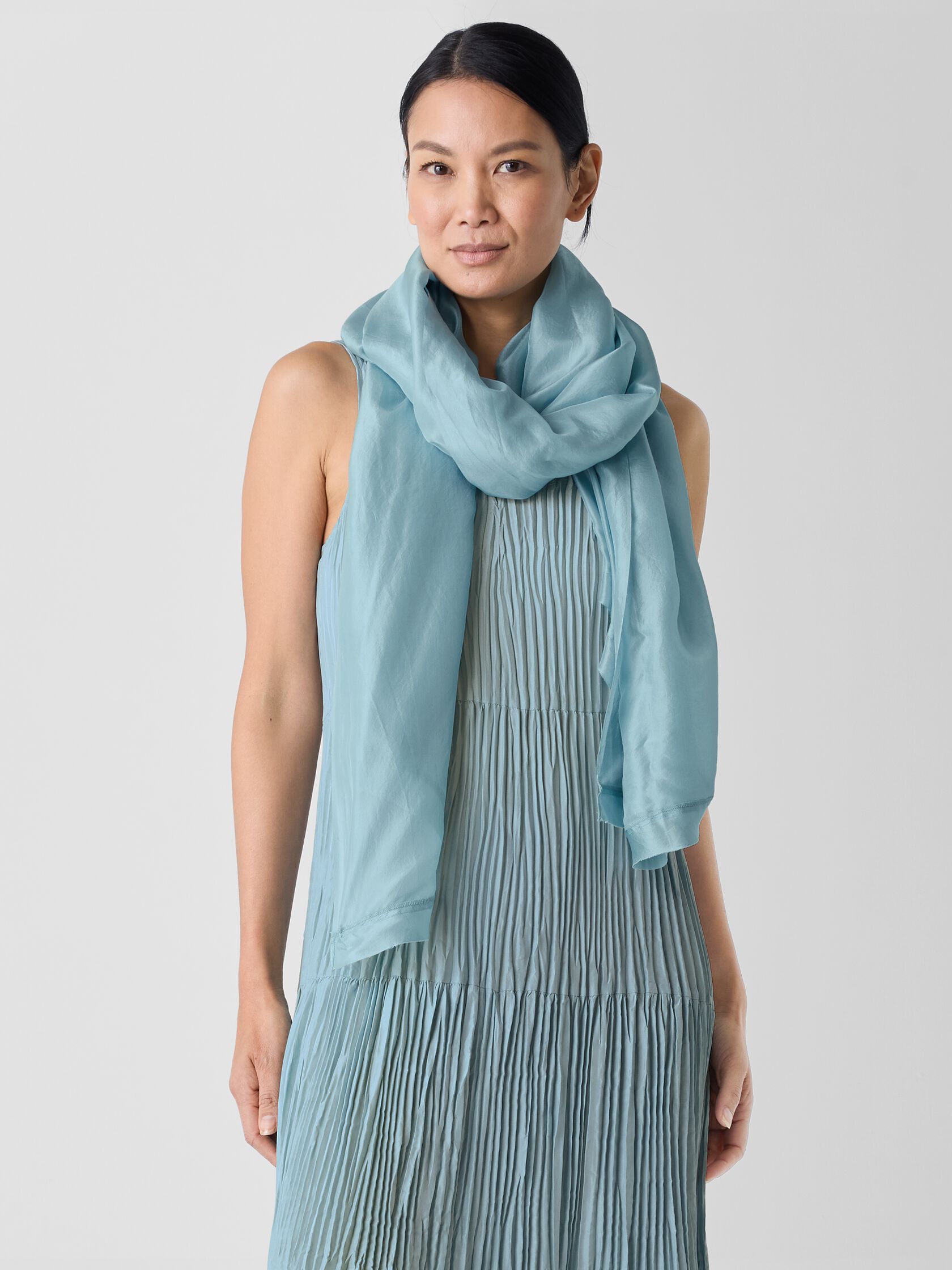 Washed Transitional Silk Parachute Scarf