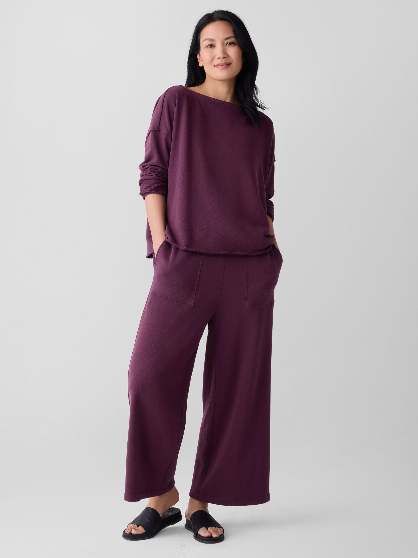 Lightweight Organic Cotton Terry Box-Top