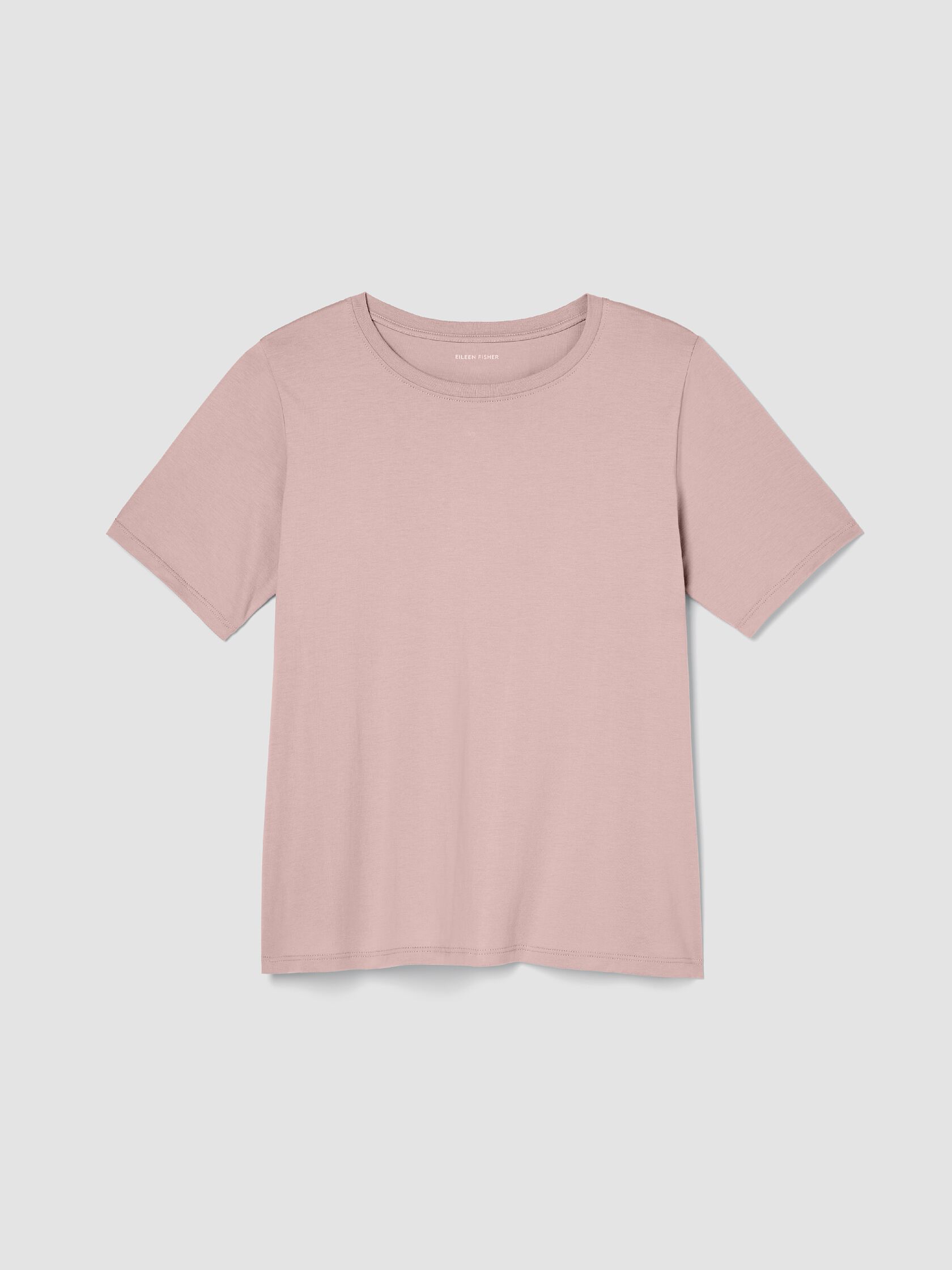 Organic Pima Cotton Jersey&nbsp;Round Neck Tee