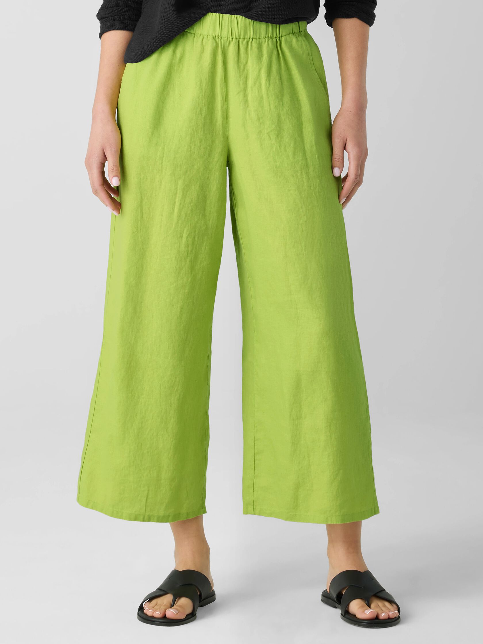 Organic Linen Wide-Leg Pant