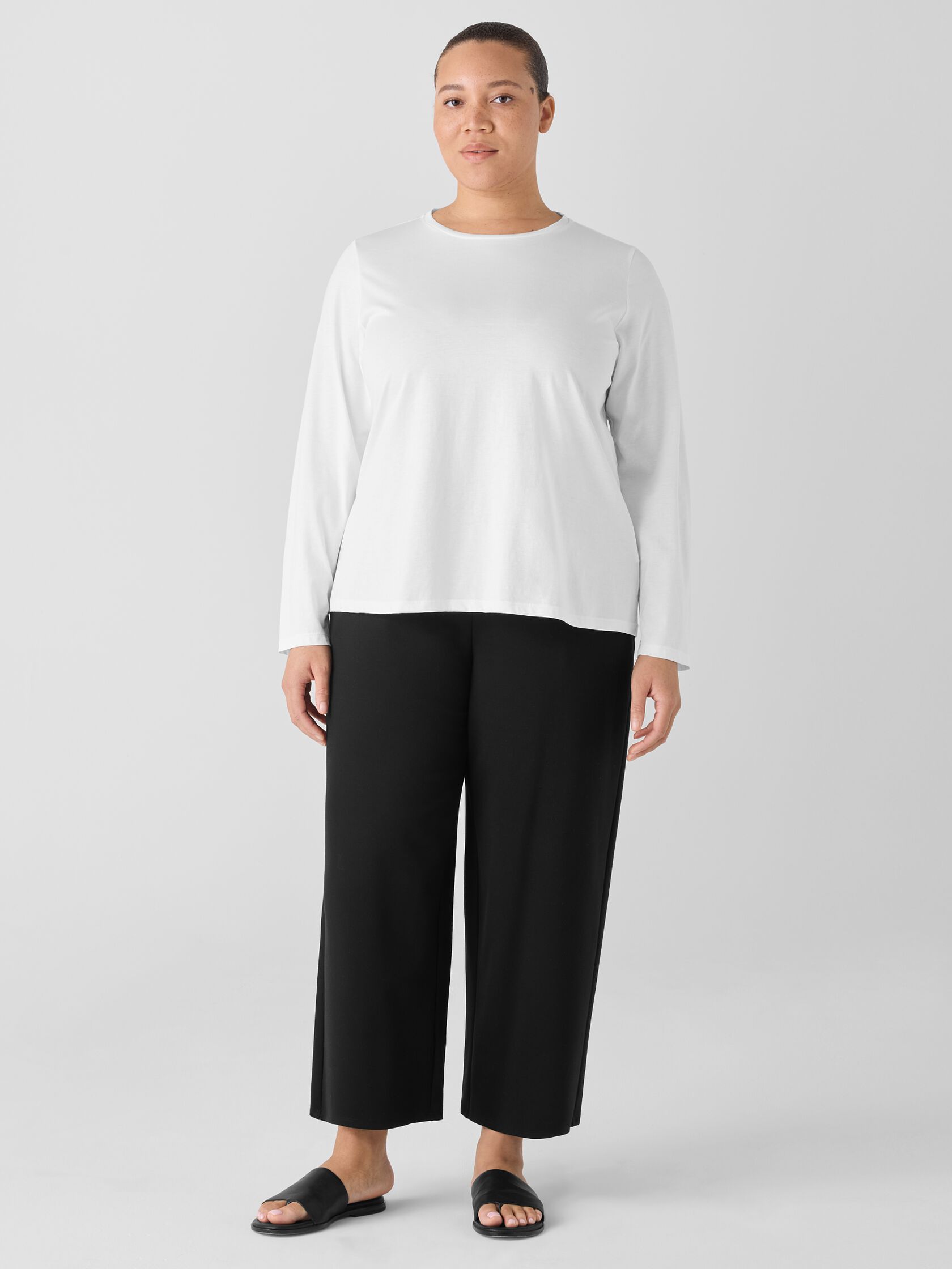 Organic Pima Cotton Jersey Long-Sleeve Tee