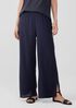 Woven Pliss&eacute; Wide-Leg Pant