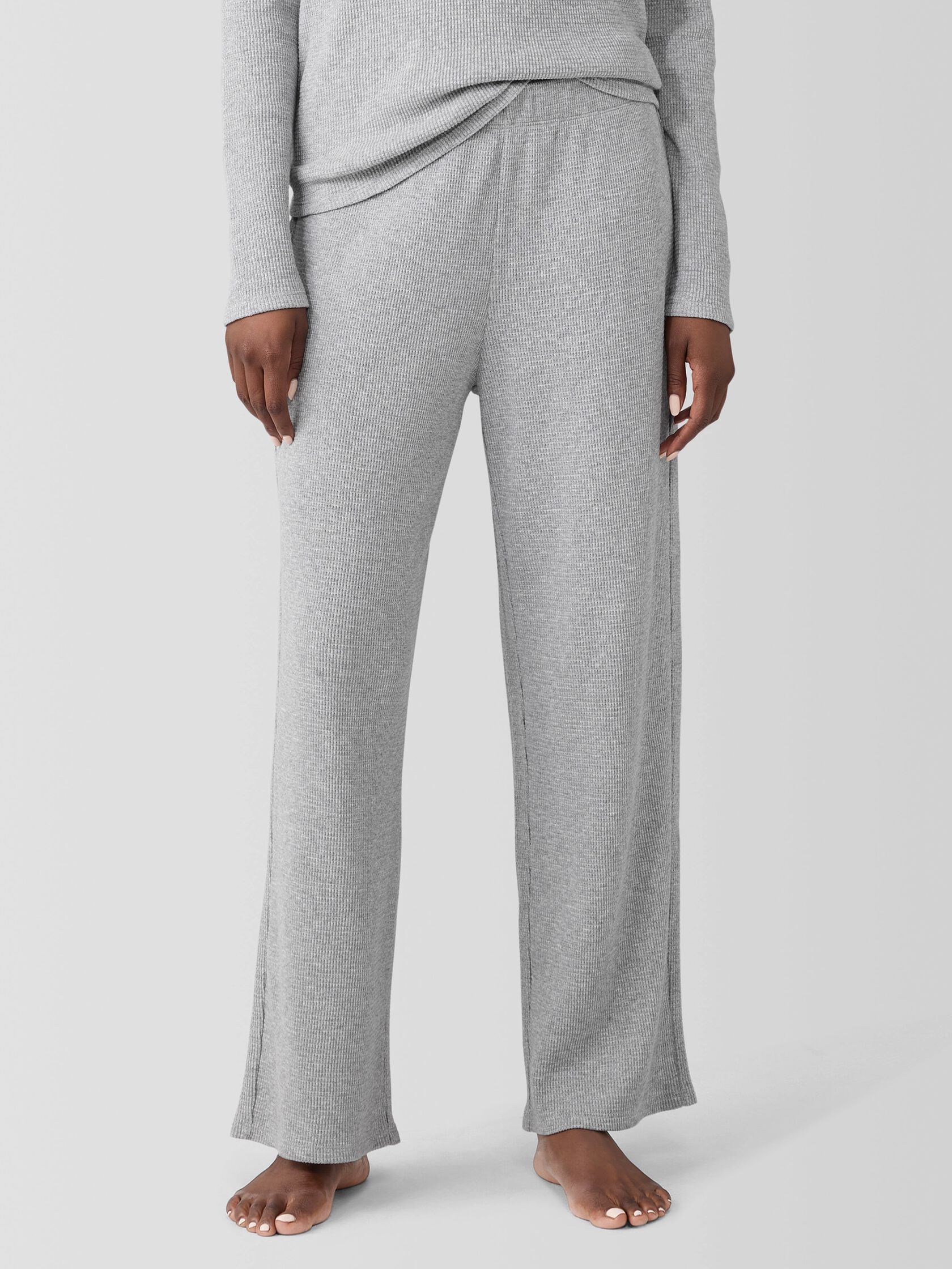 M&eacute;lange Organic Cotton Waffle Sleep Pant