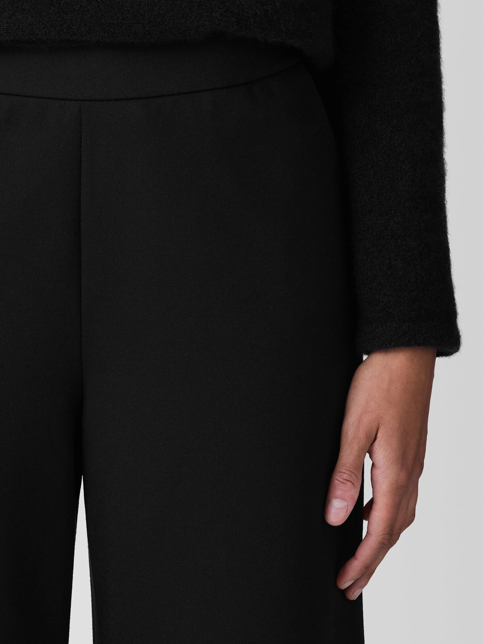 Lightweight Ponte Wide-Leg Pant