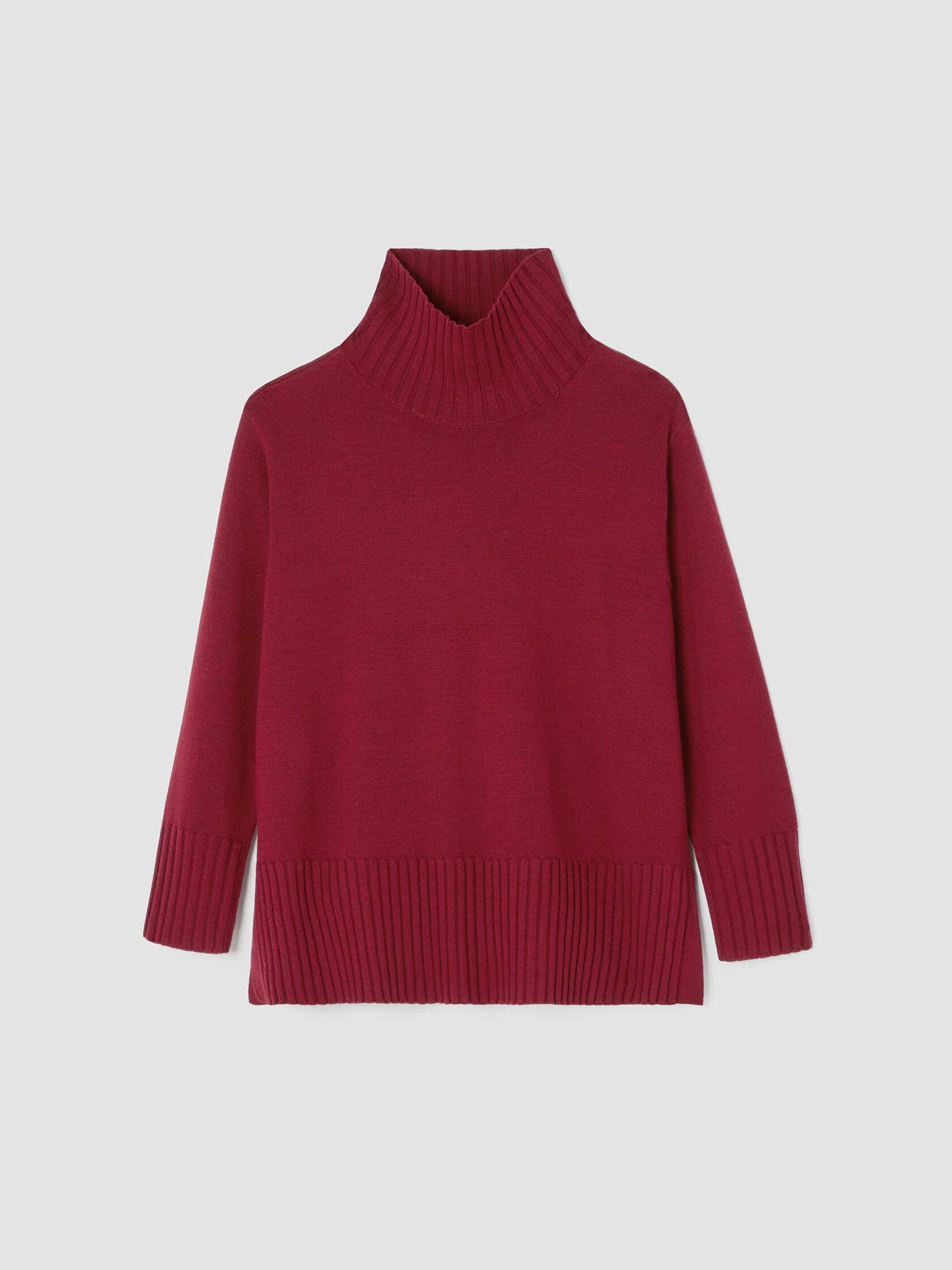 Merino Jersey Turtleneck in Regenerative Wool