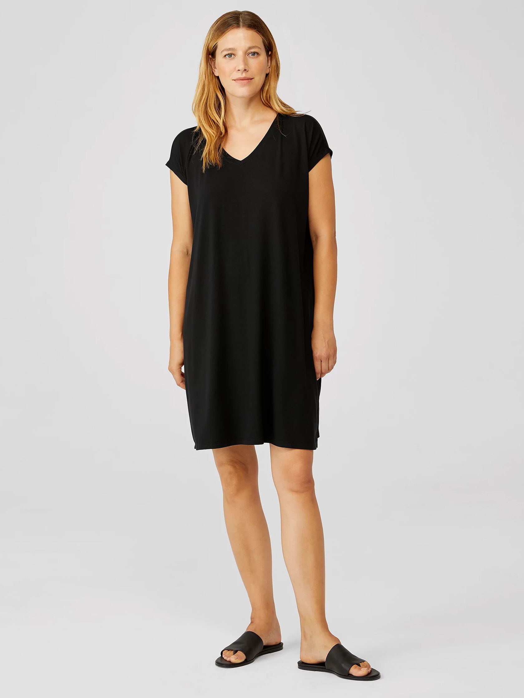 Fine Jersey V-Neck Dress