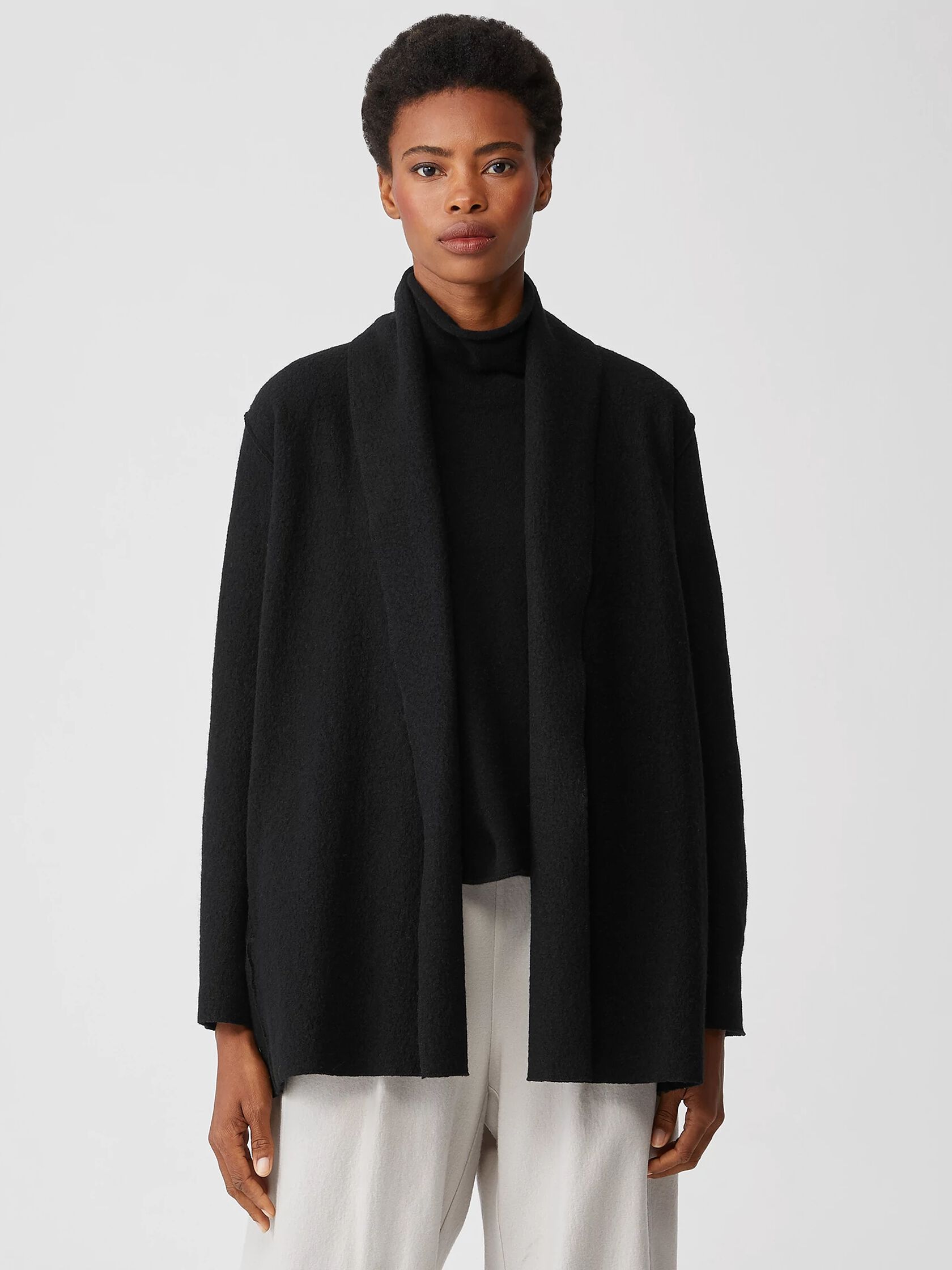 Lightweight Boiled Wool Jacket in Responsible Wool