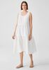 Organic Handkerchief Linen Tiered Dress