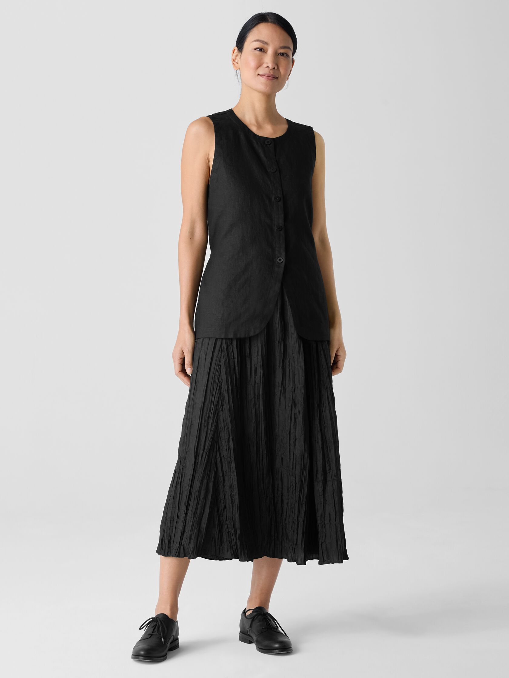 Organic Linen Long Vest