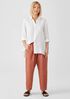 Washed Organic Linen Delave Lantern Pant