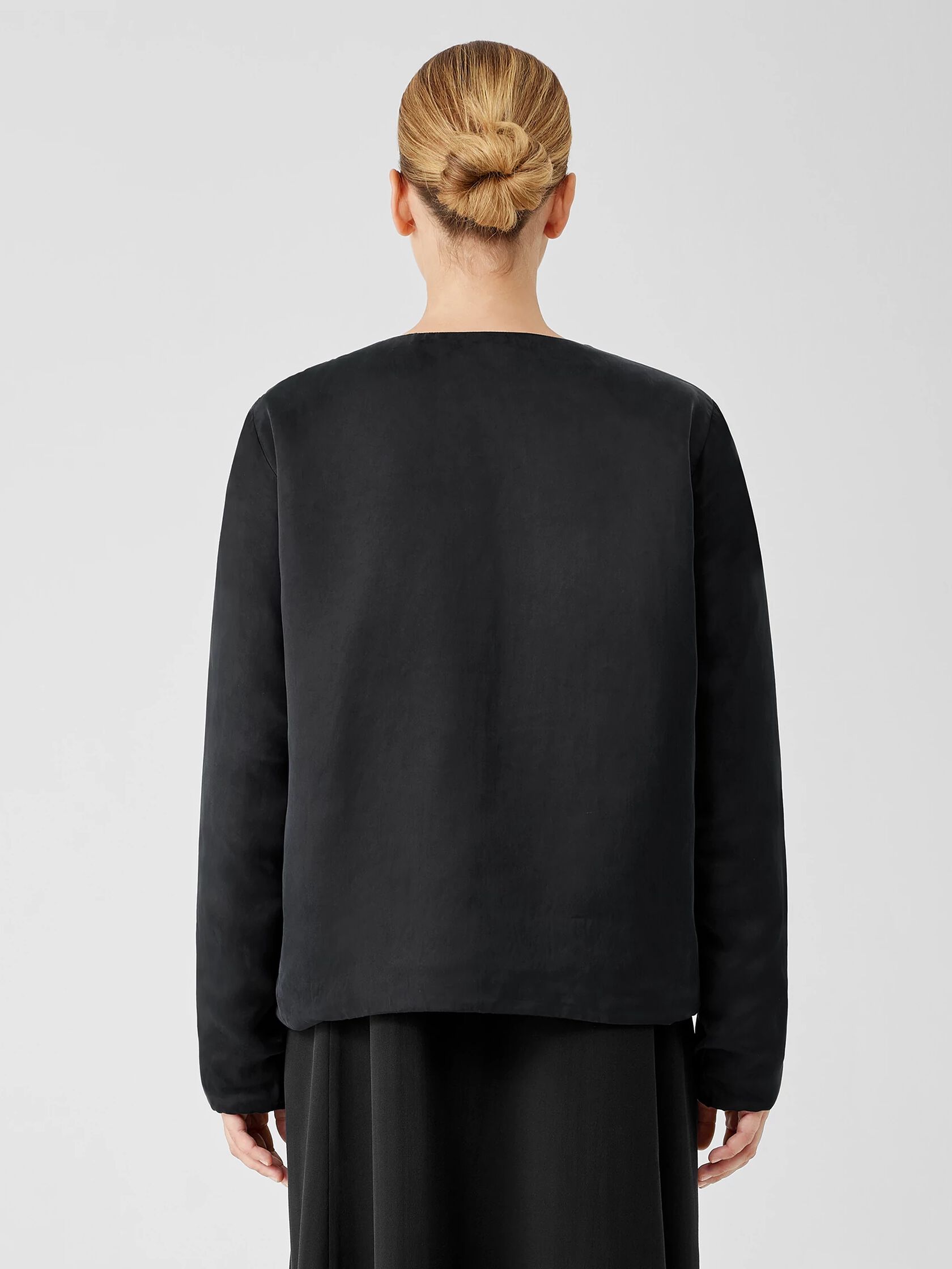 Sandwashed Cupro&nbsp;Padded Jacket