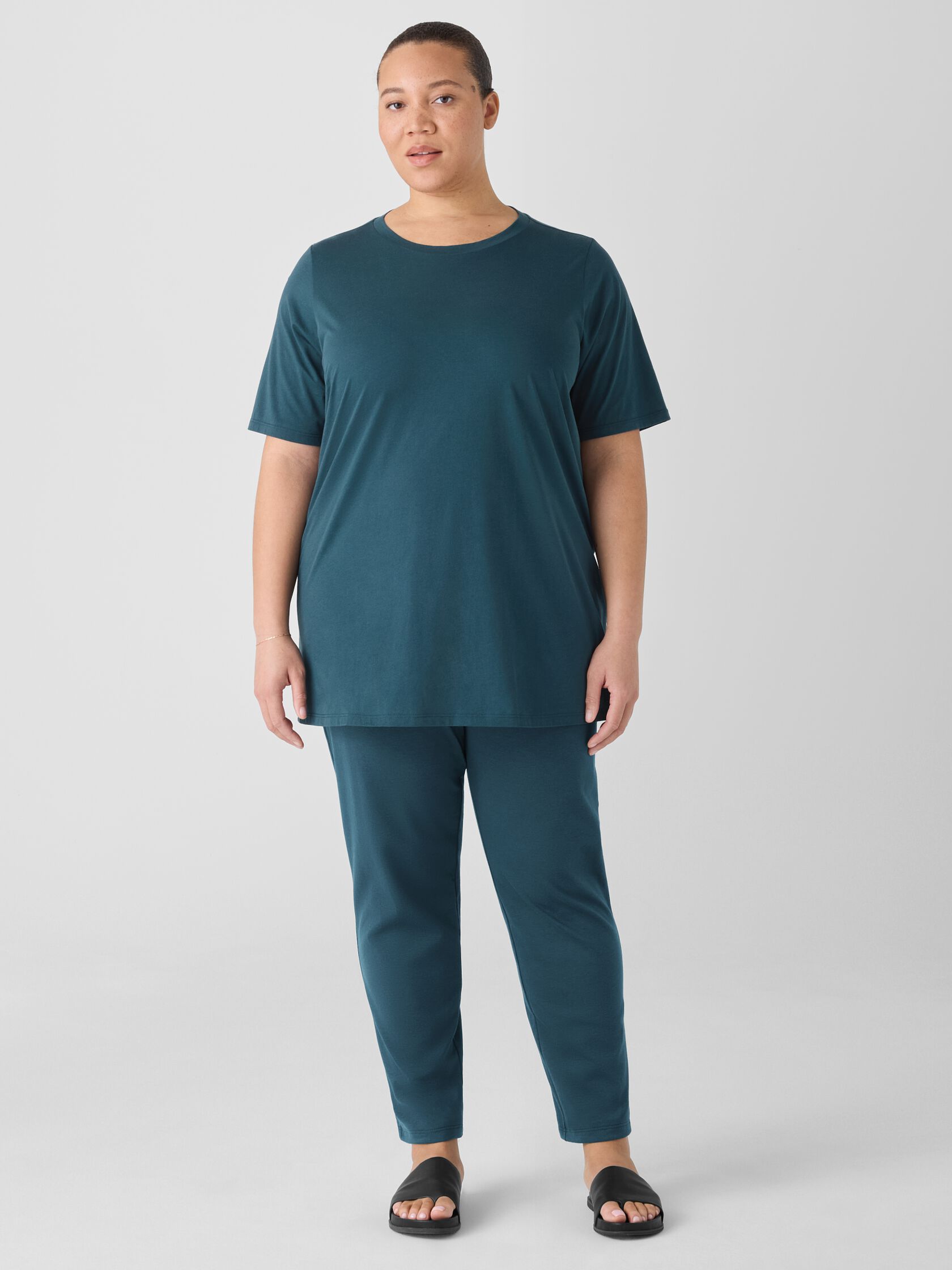 Organic Pima Cotton Jersey Long Tee