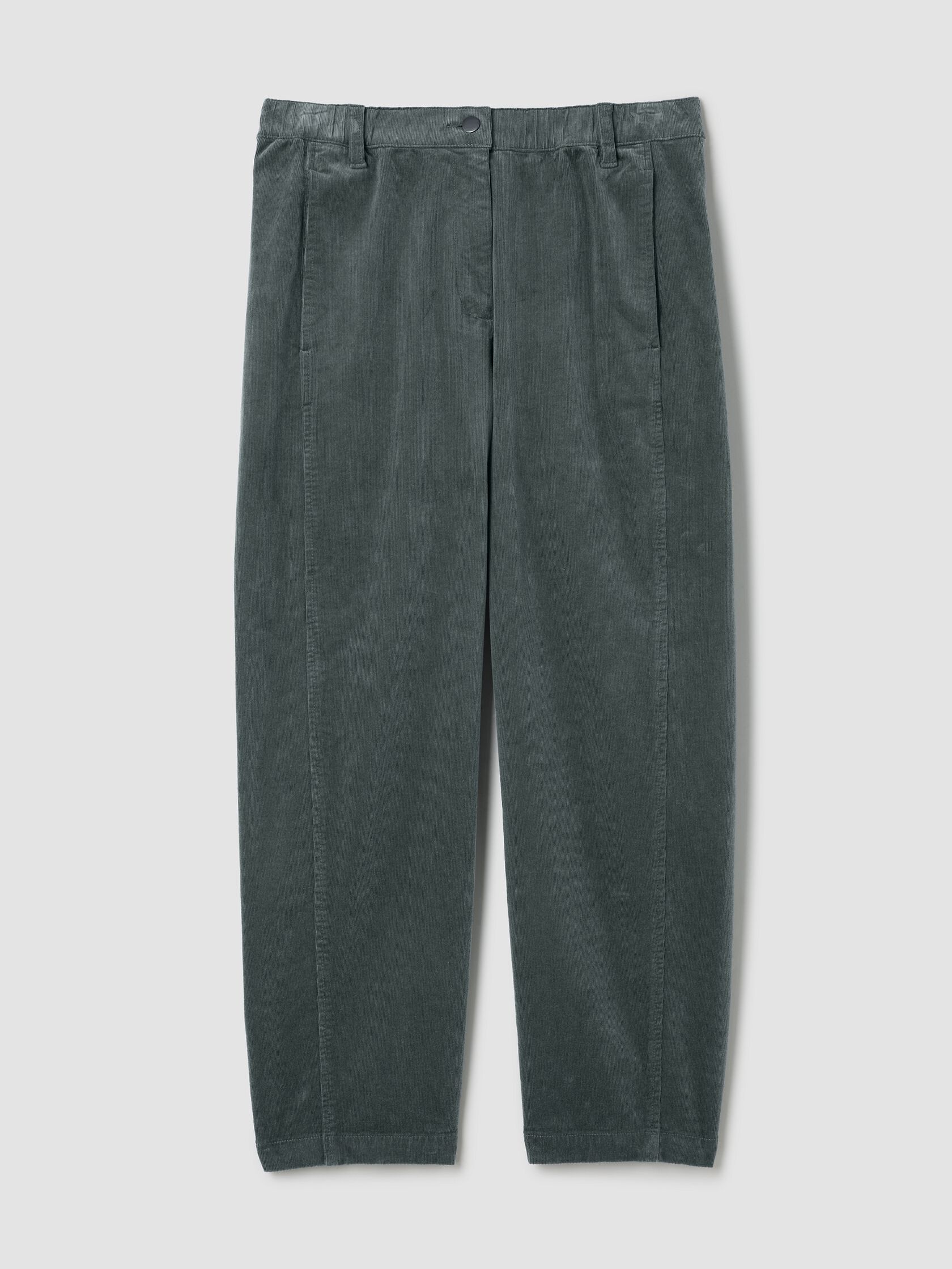 Organic Cotton Stretch Corduroy Lantern Pant