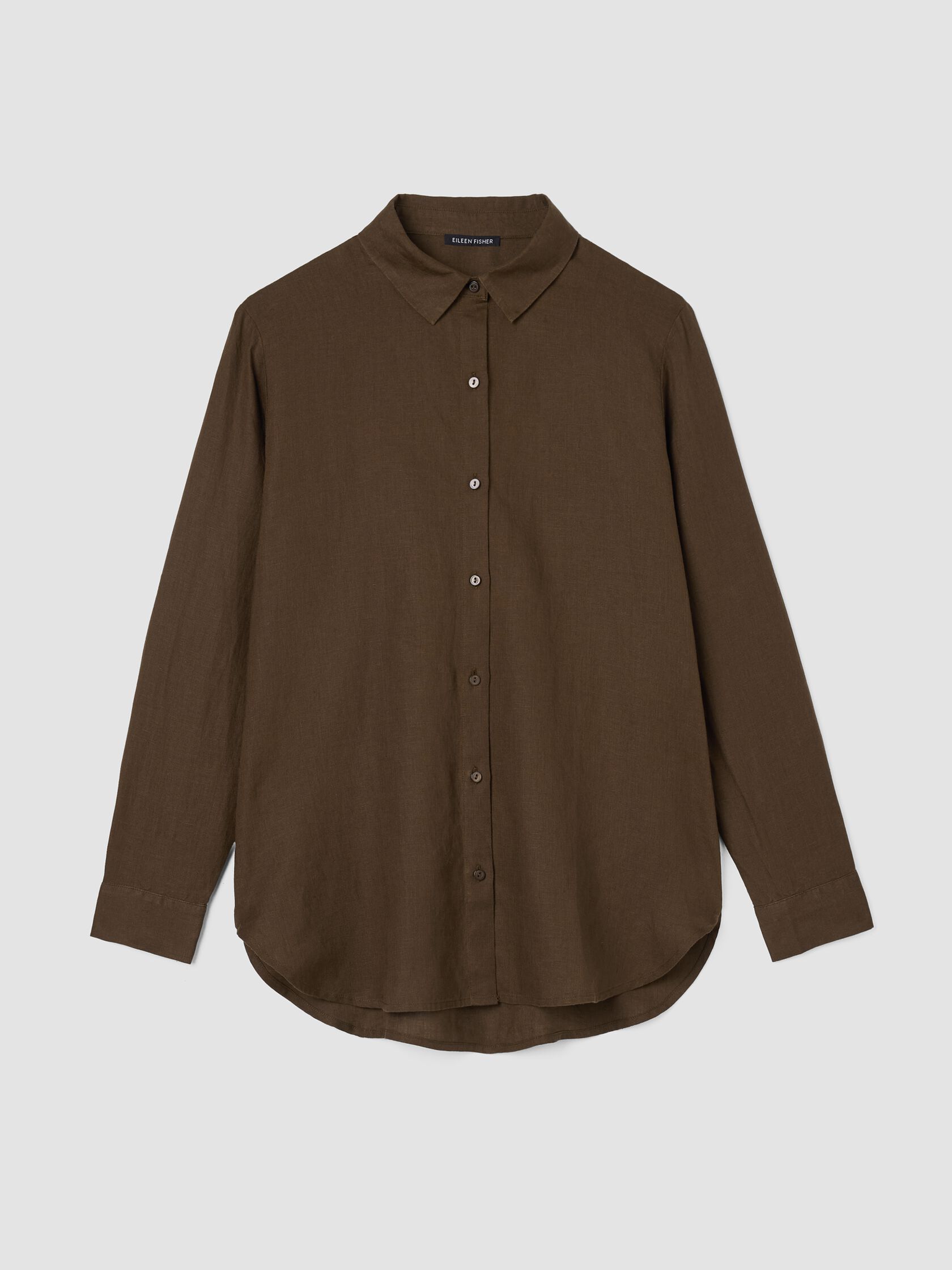 Organic Handkerchief Linen Classic Collar Shirt