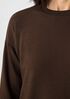 Cozy Brushed Terry Hug Crew Neck Long Top