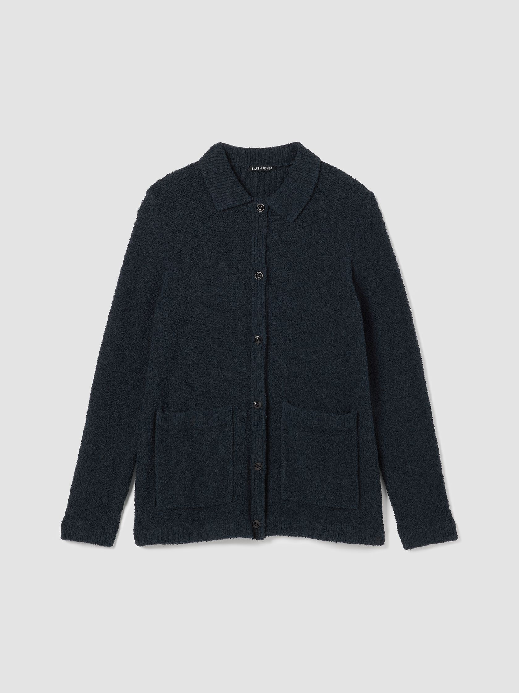 Cotton Fluff Classic Collar Cardigan