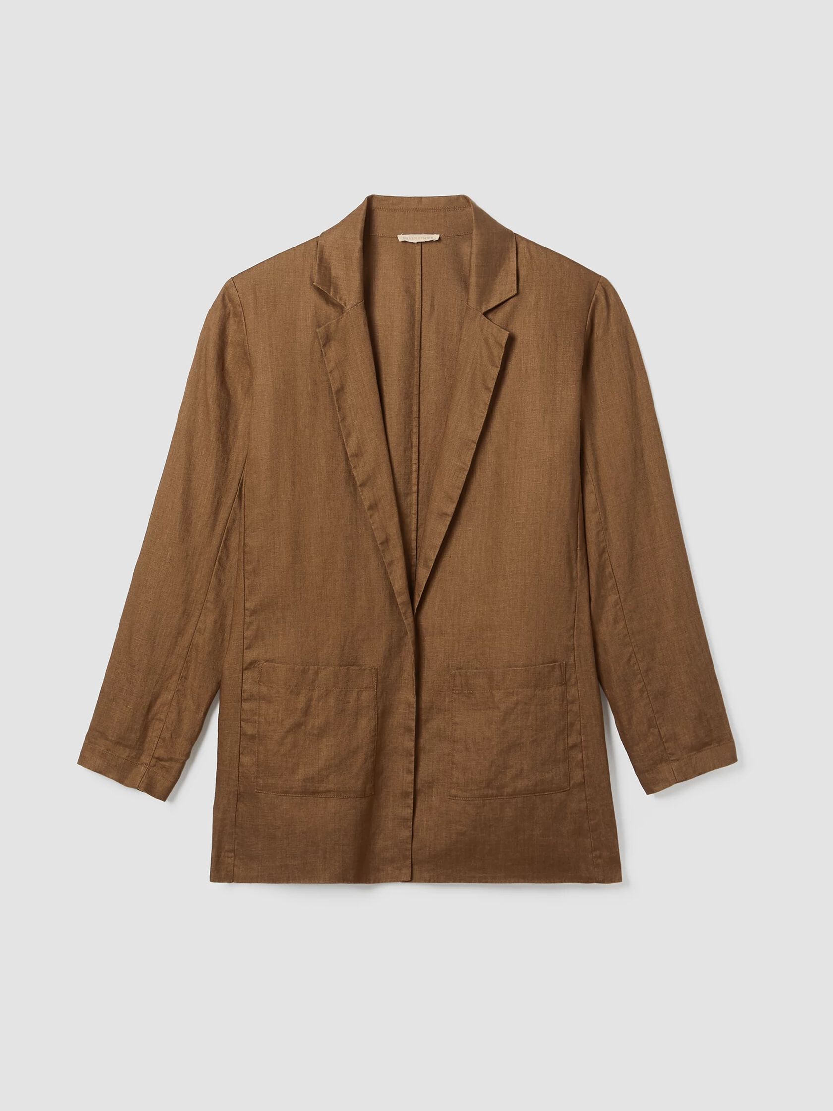 Organic Linen Long Blazer