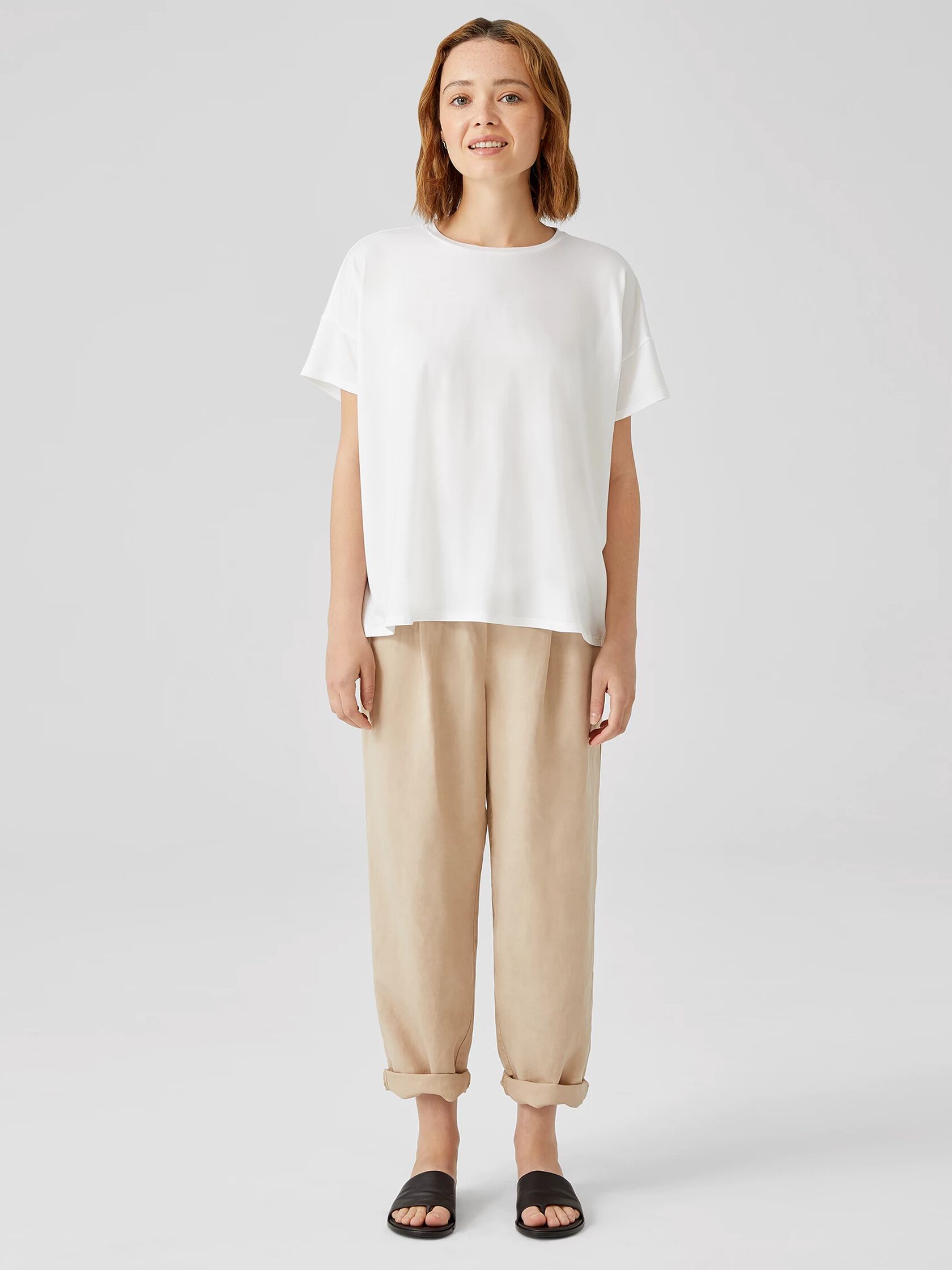 Fine Jersey Crew Neck Tee