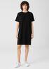 Organic Pima Cotton Stretch Jersey T-Shirt Dress
