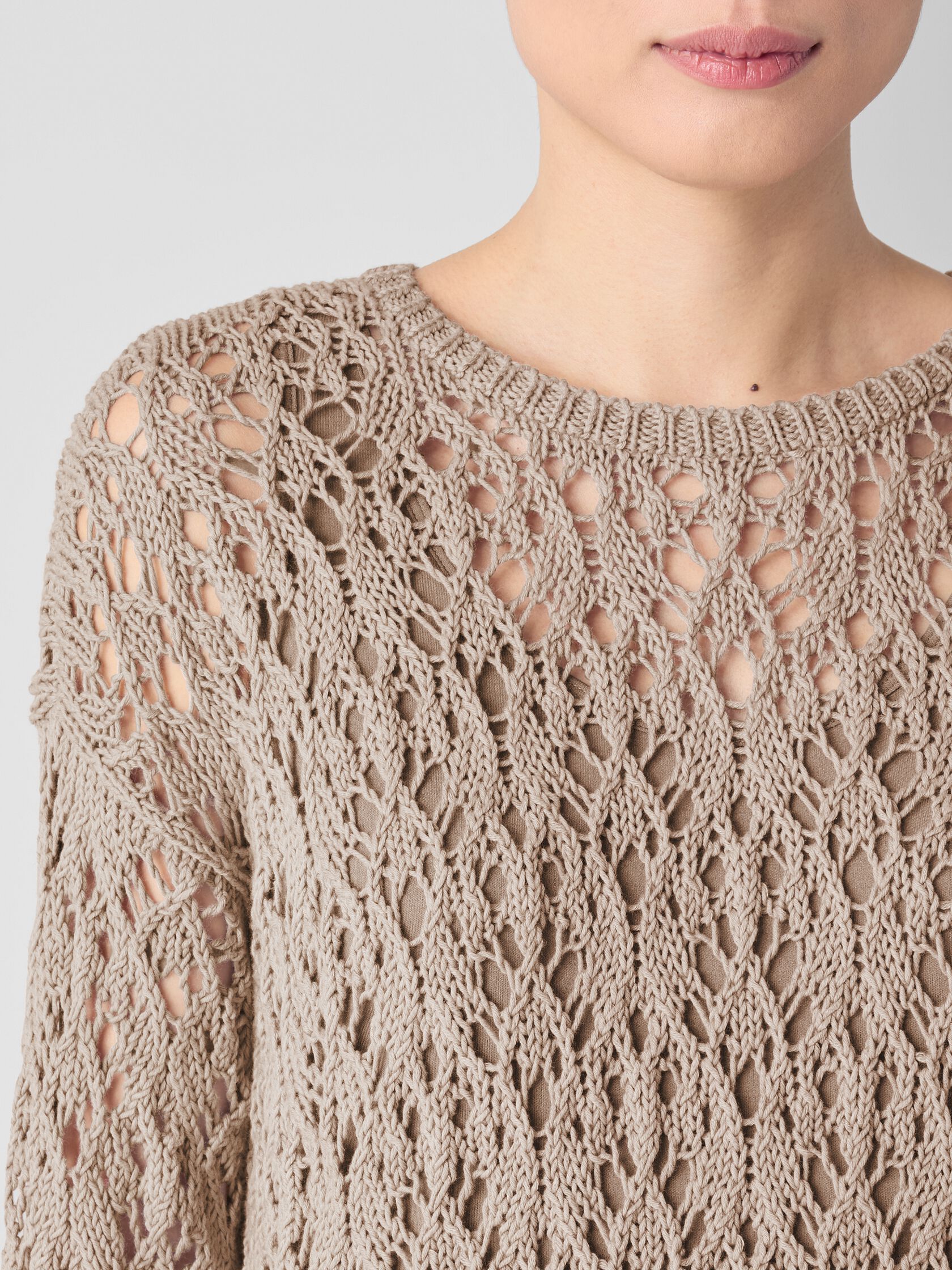 Peruvian Organic Cotton Cord Crew Neck Top