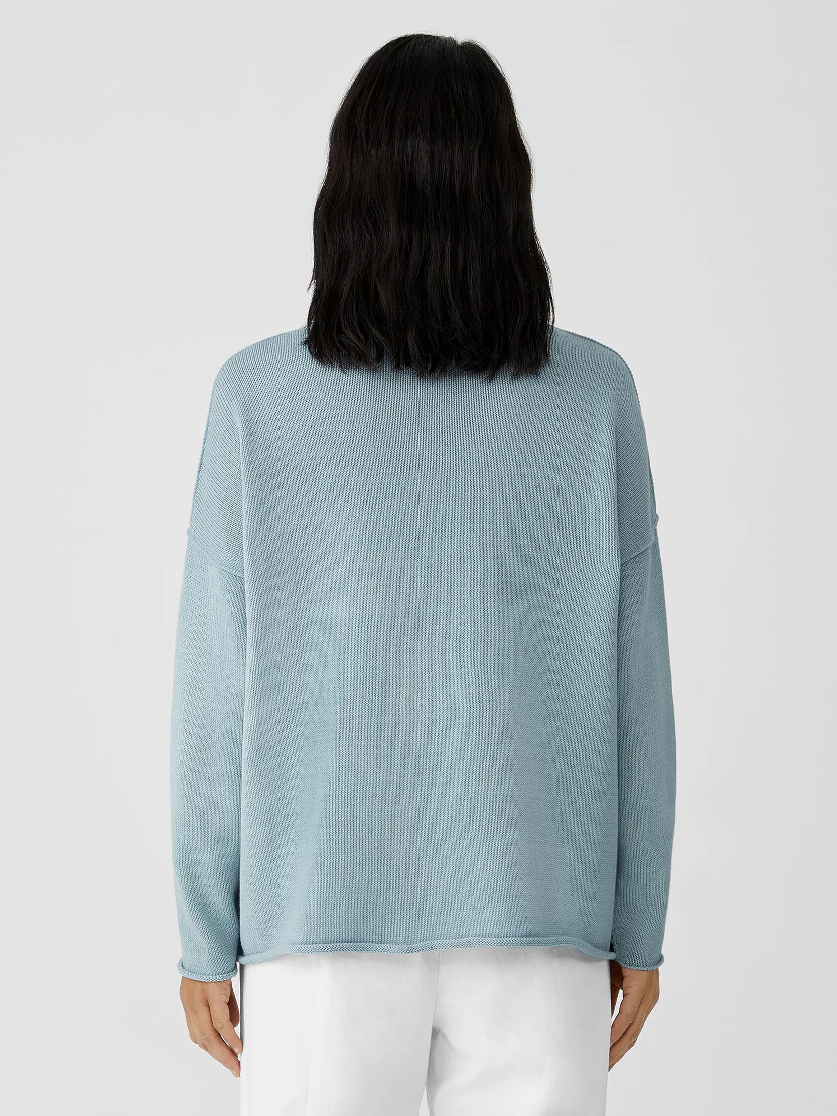 Peruvian Organic Cotton Blend Crew Neck Top